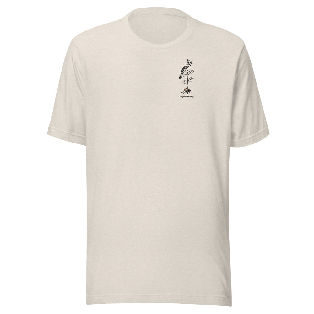 Long-term holdings blue jay tee, Heather Dust