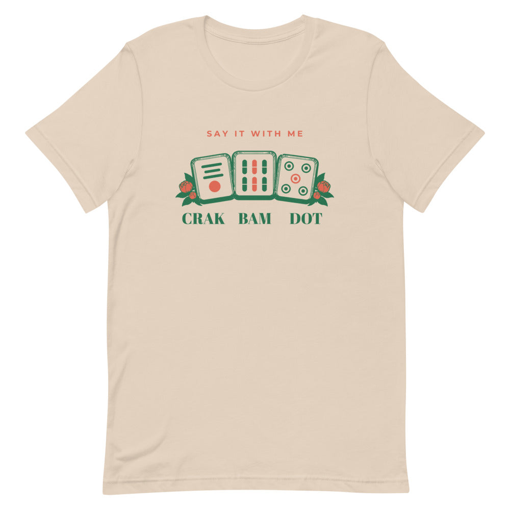 Crak Bam Dot tee, Soft Cream