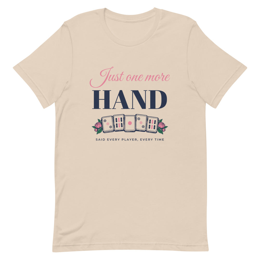 Just One More Hand tee, Soft Cream