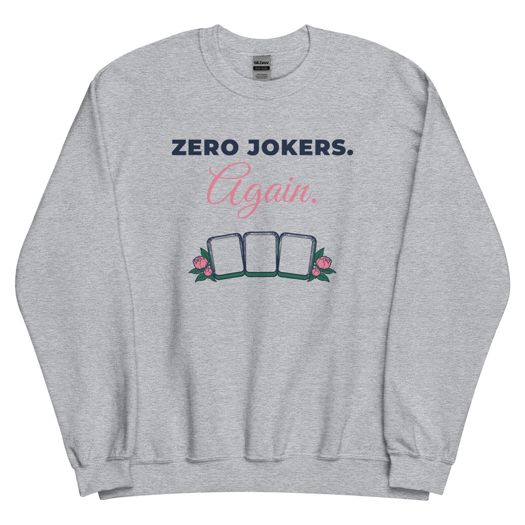 Zero Jokers. Again. Crewneck in Sport Grey