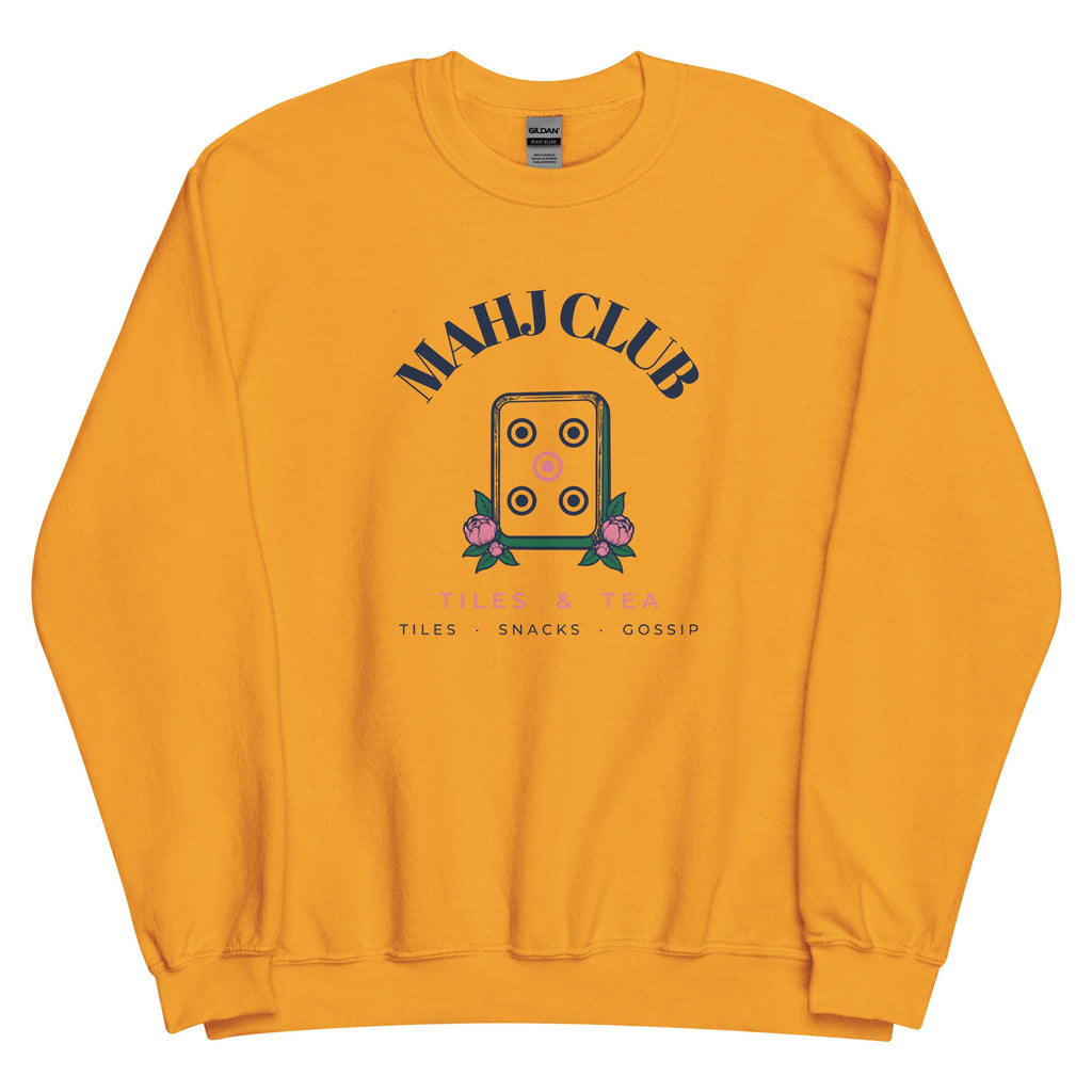 Mahj Club Crewneck in Gold