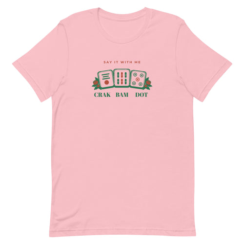 Crak Bam Dot Tee in Pink