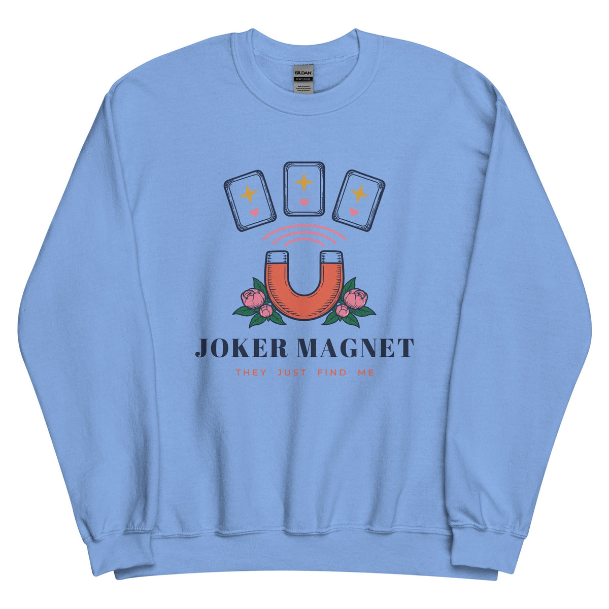 Joker Magnet Crewneck in Carolina Blue