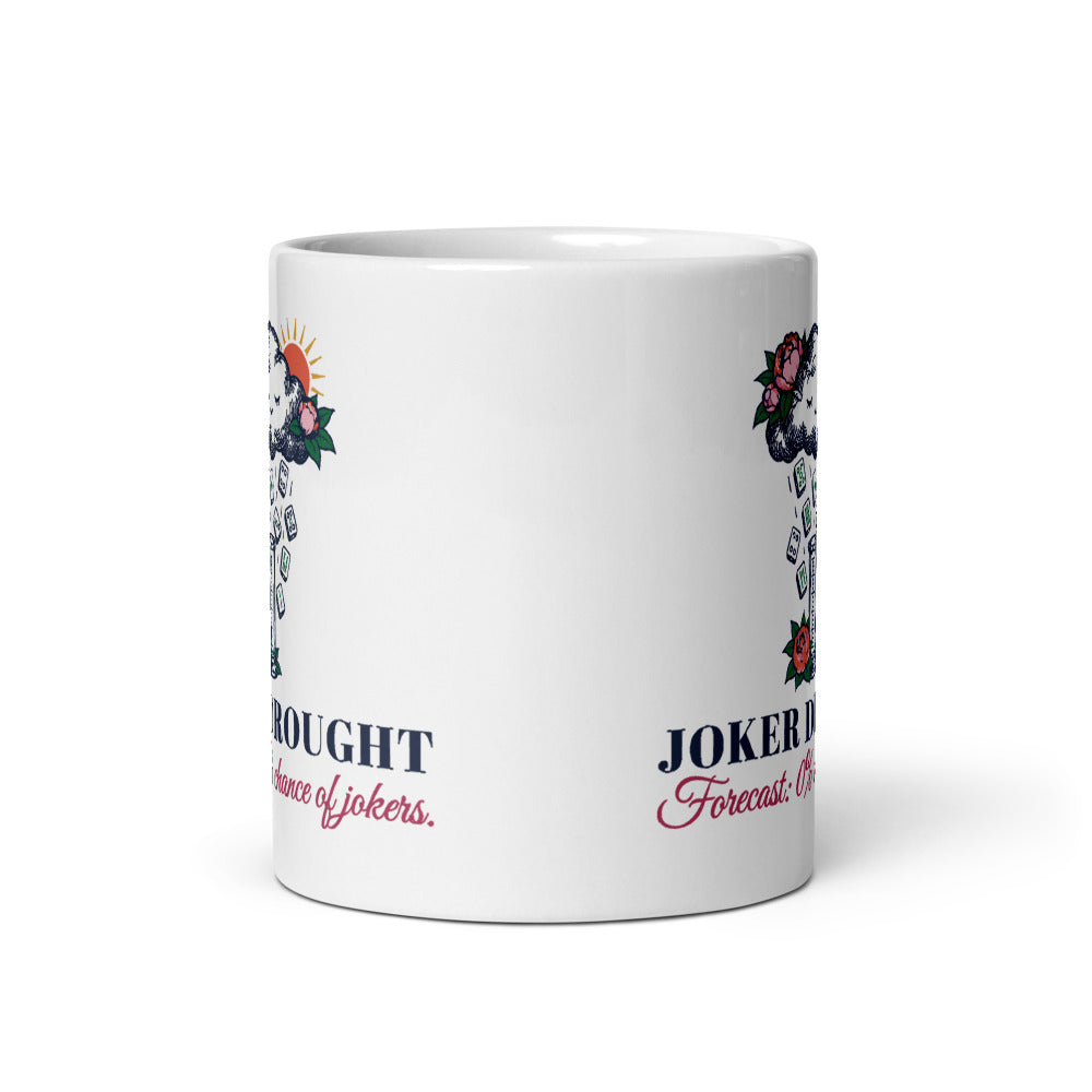 Joker Drought Forecast mahjong mug, front view